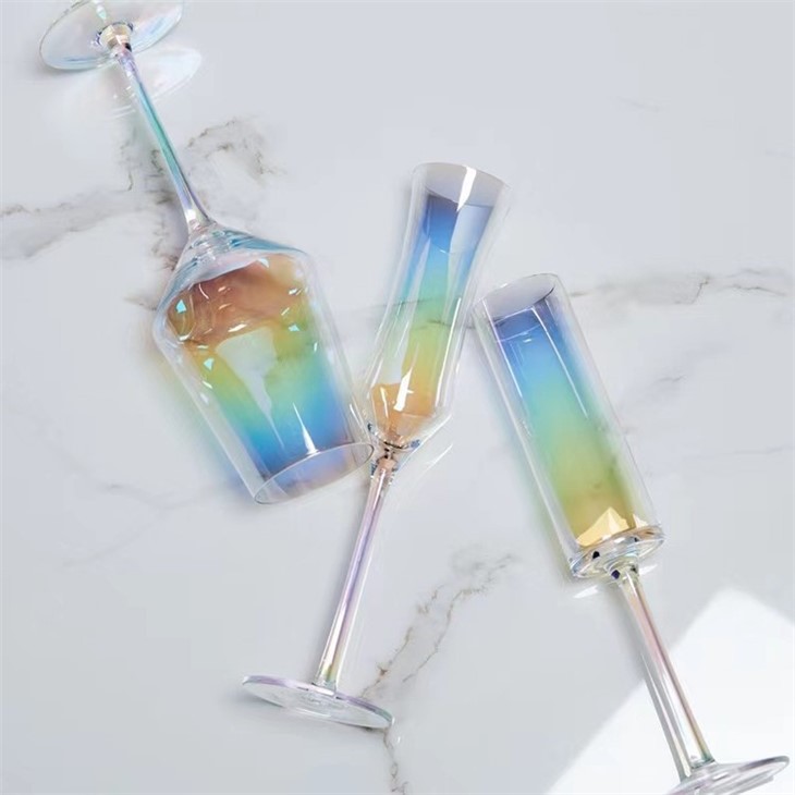 Rainbow Lead-free Crystal Champagne Cup